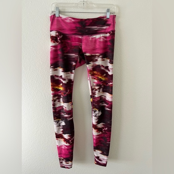 lululemon athletica Pink and Red Patterned Leggings - Picture 1 of 5